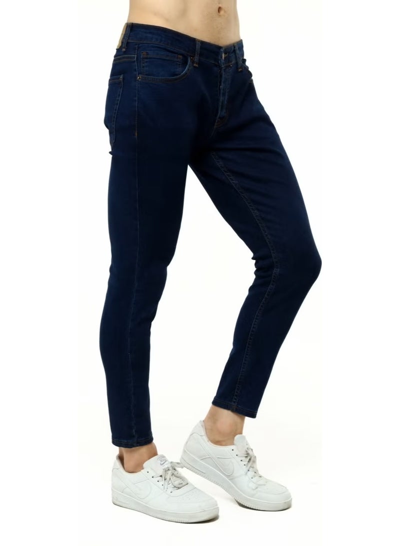 Cedy Denim جينز ضيق للرجال بقصة إيطالية وقصة ساق نحيفة C344 - Image 4